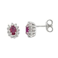 Pendientes Promesse Mujer in Oro Rubino 0.80 Ct OCPQ54R - OCPQ54R
